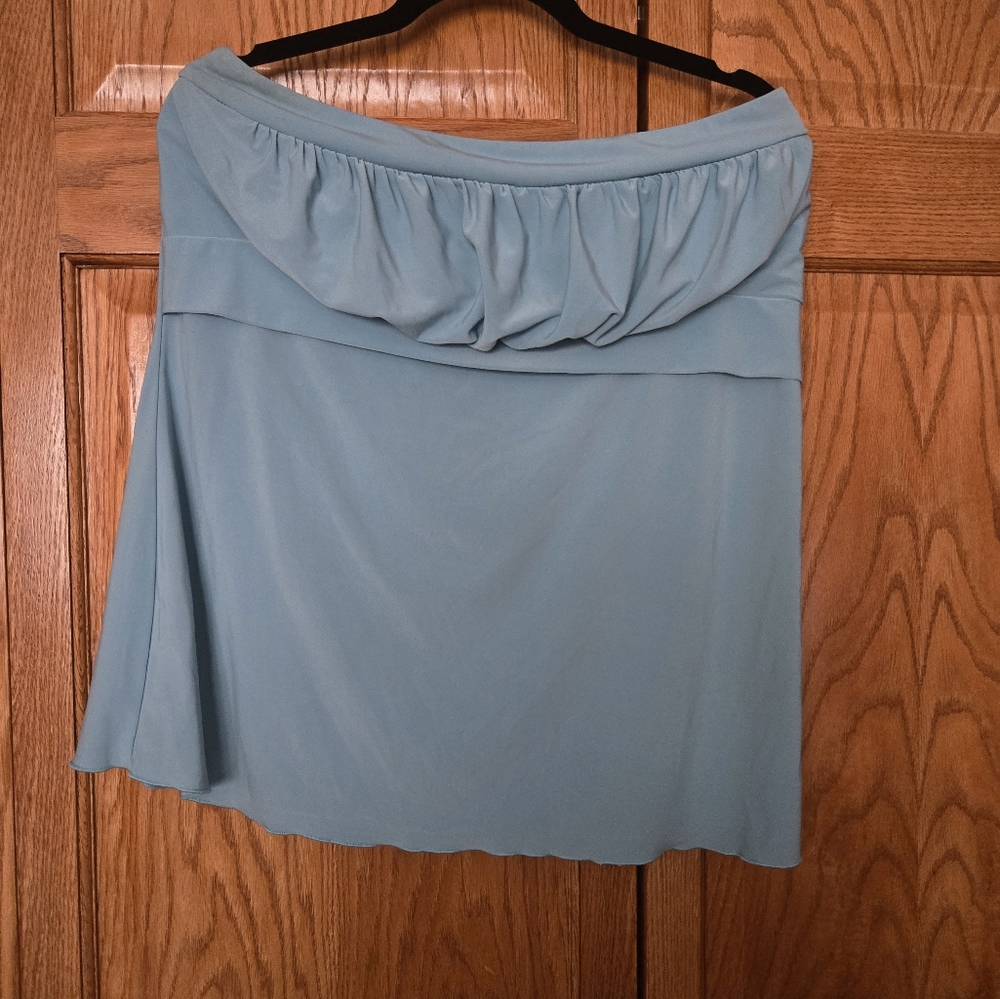 Light Blue Plus Size Tube Top